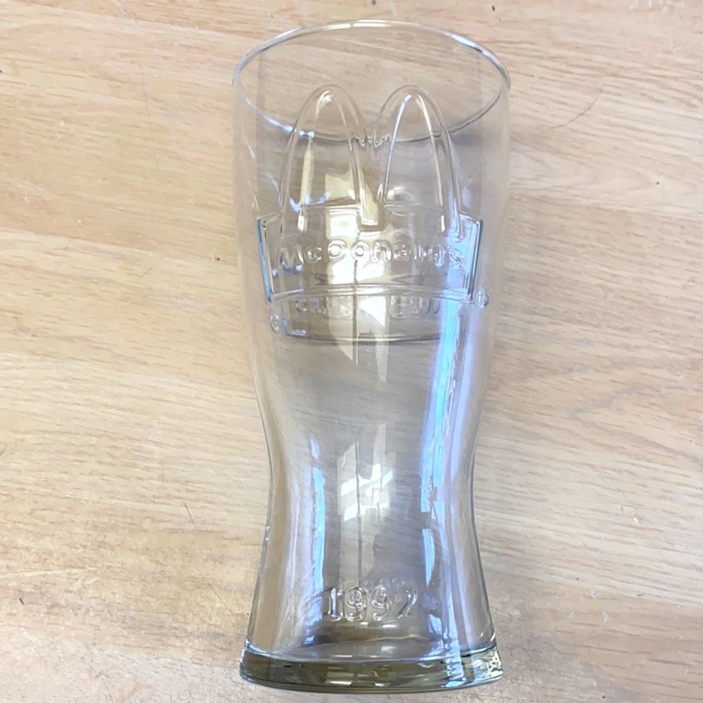 Vintage McDonald’s 1992 Commemorative Collectible 16oz Tall Drinking Glass